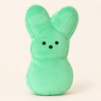 Peluche lapin peeps vert, vue principale sur fond ivoire