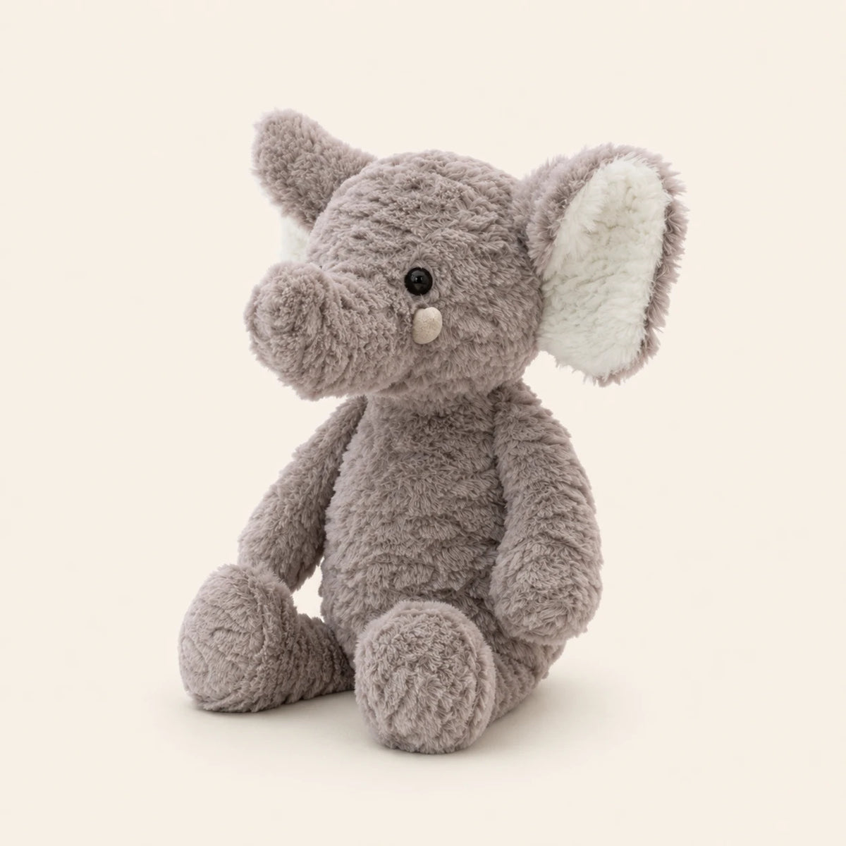 Peluche éléphant longues pattes 37 cm, vue de trois-quarts