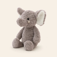 Peluche éléphant longues pattes 37 cm, vue de trois-quarts
