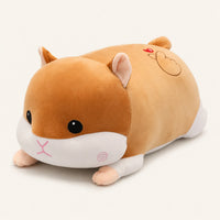 Peluche hamster douillet, vue principale sur fond ivoire