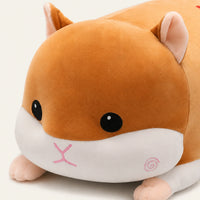 Peluche hamster douillet, détail du visage