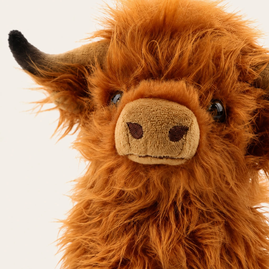 Peluche vache Highland - détail texture