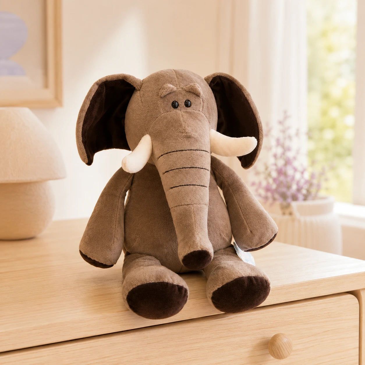 Peluche éléphant - mise en situation