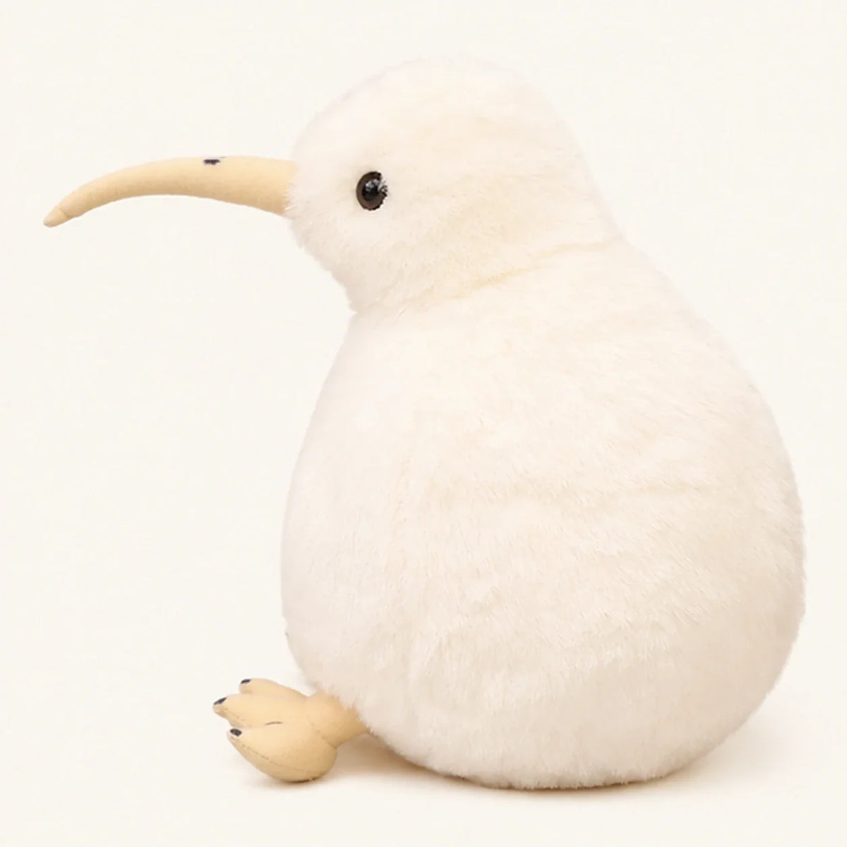 Peluche kiwi blanc 20 cm - autre angle