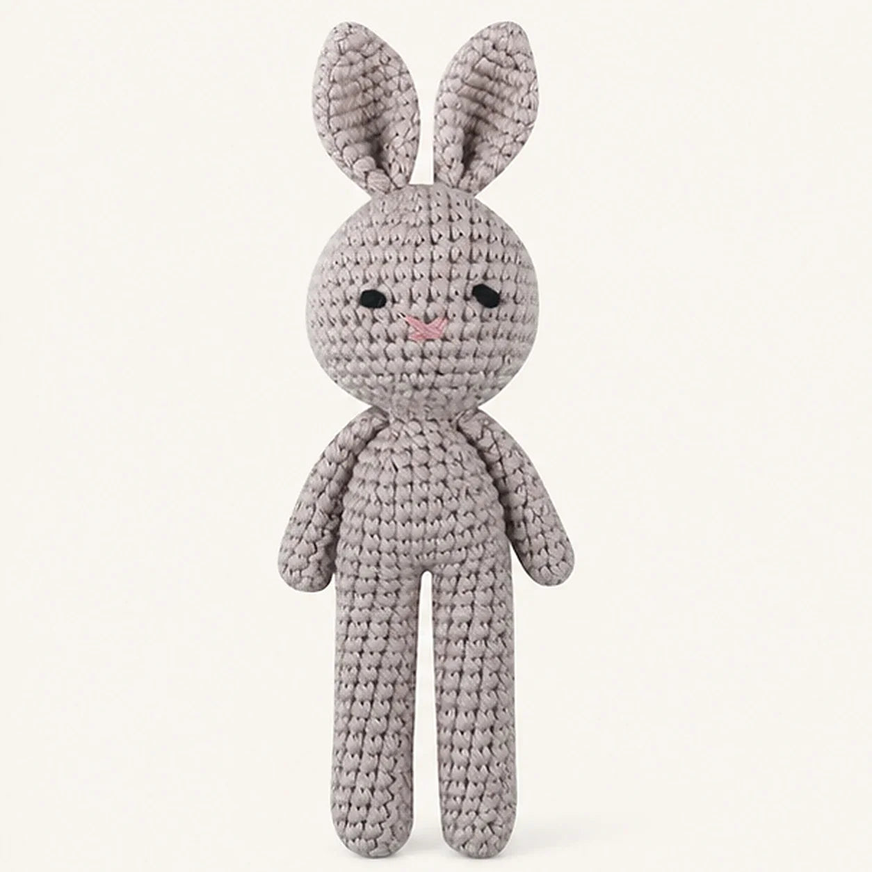 Peluche lapin crochet F2 19 cm - photo principale