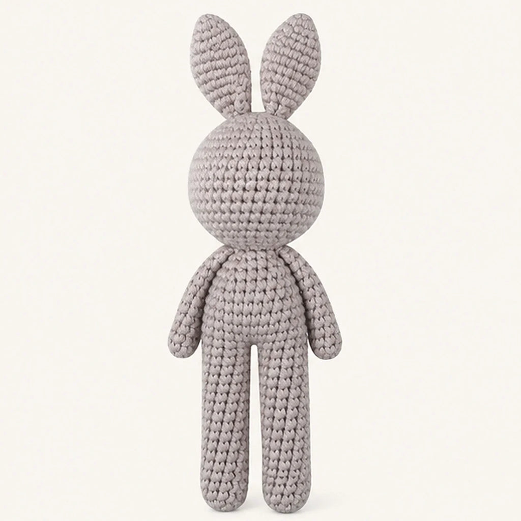 Peluche lapin crochet F2 19 cm - autre angle