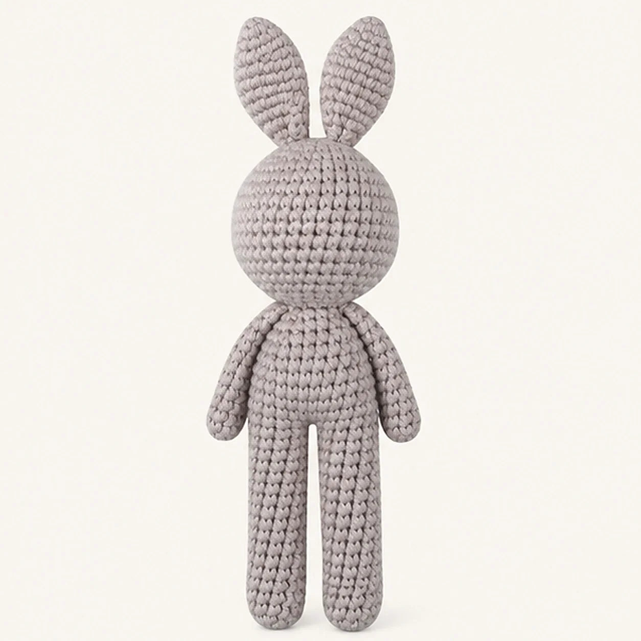 Peluche lapin crochet F2 19 cm - autre angle