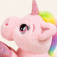 Peluche Licorne Rose