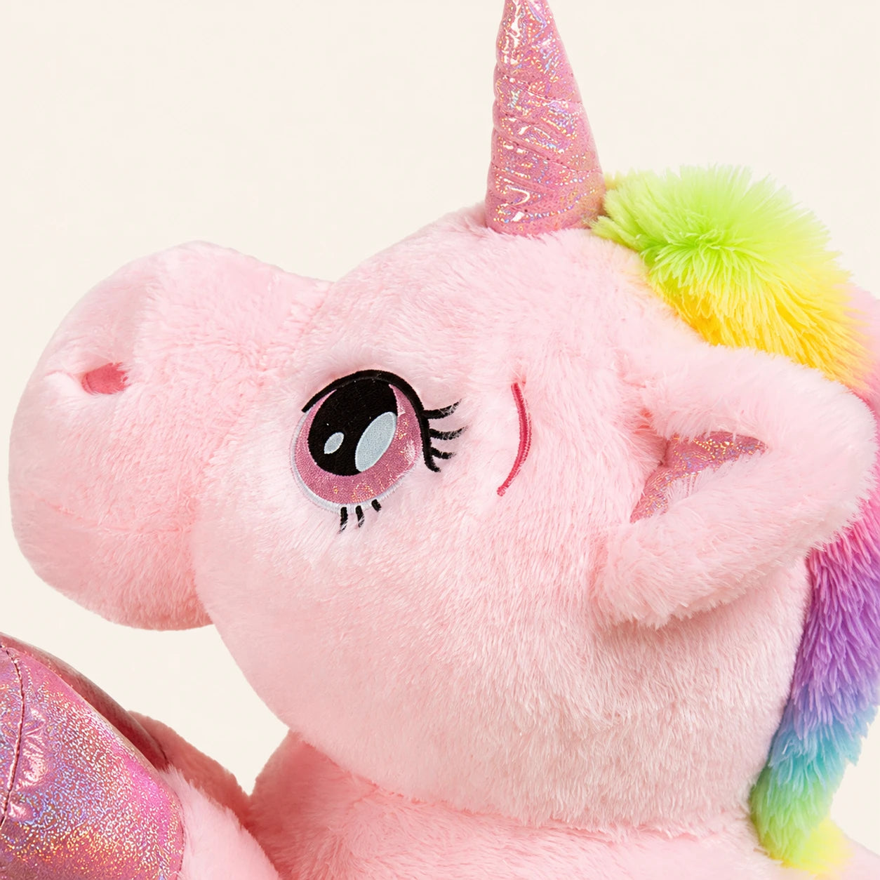 Peluche Licorne Rose