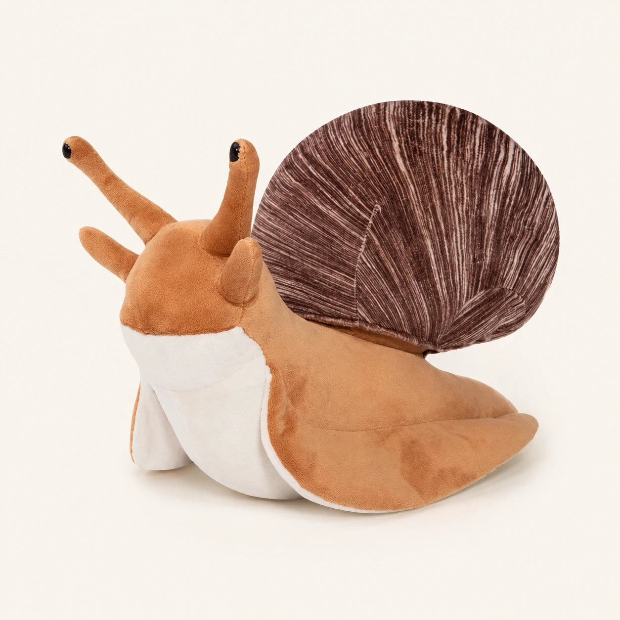 Peluche Escargot Marron Coquille Réaliste