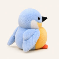 Peluche oiseau martin-pecheur vue de profil