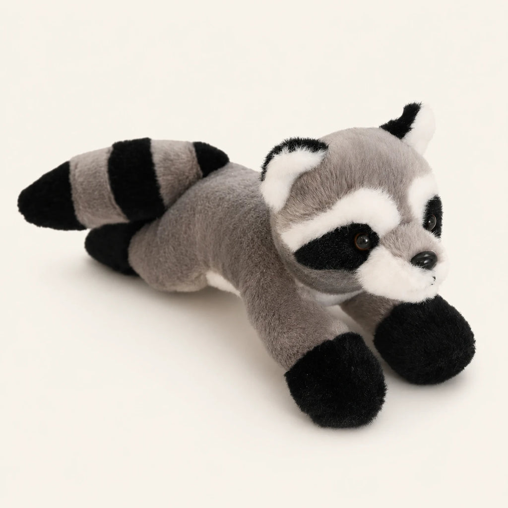 Mini peluche raton laveur vue de face