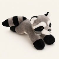 Mini peluche raton laveur vue de face