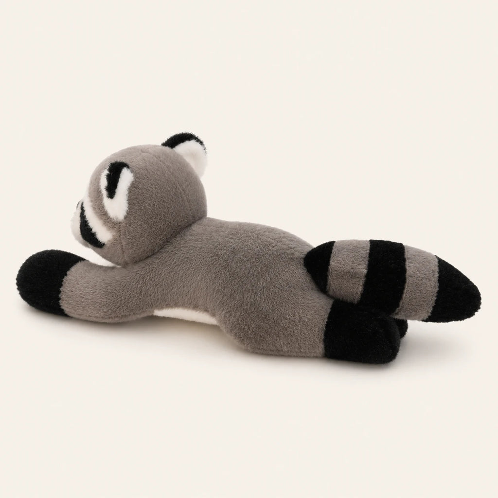 Mini peluche raton laveur vue de dos