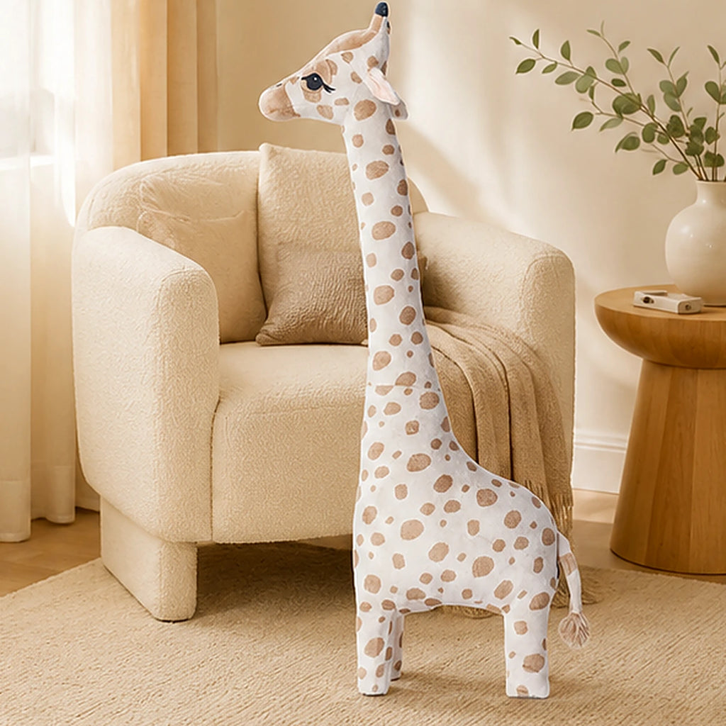 Peluche girafe simulation en situation