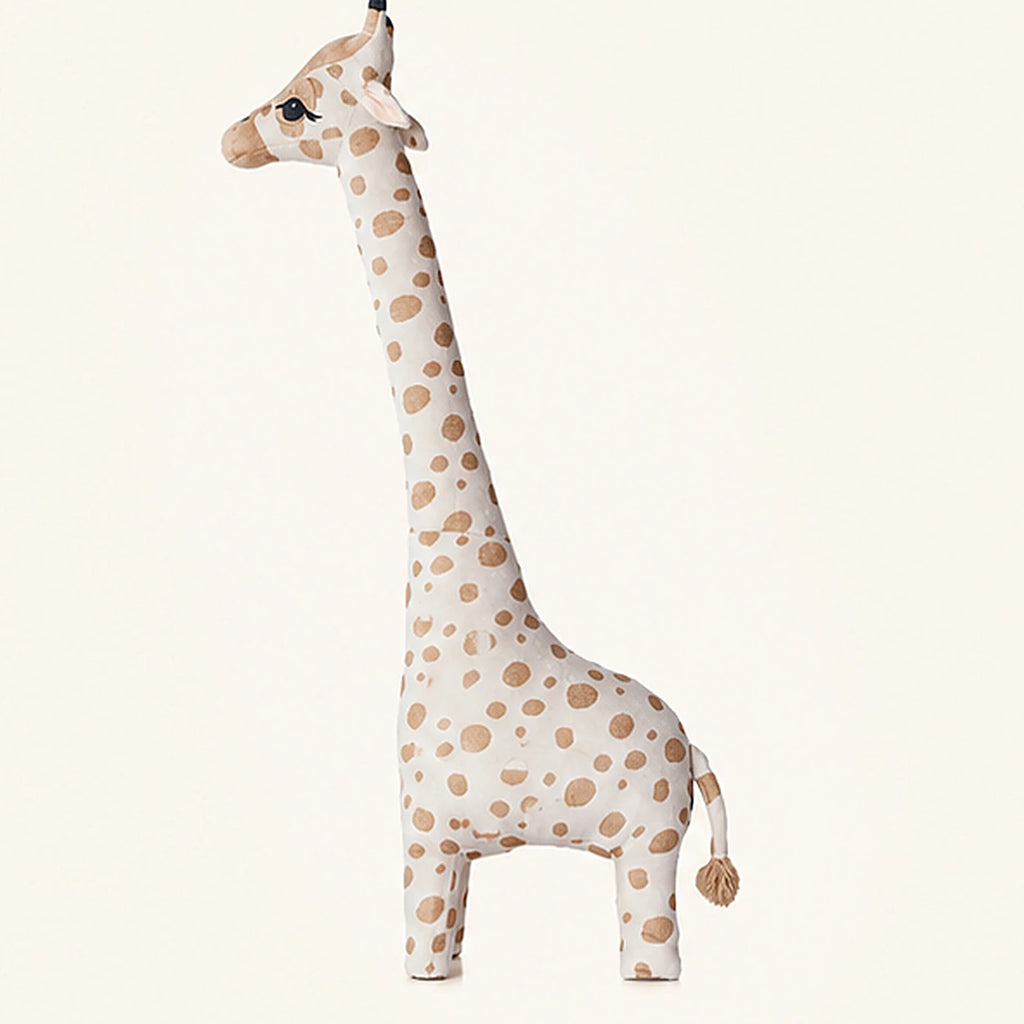 Peluche girafe simulation vue de profil