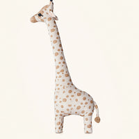 Peluche girafe simulation vue de profil