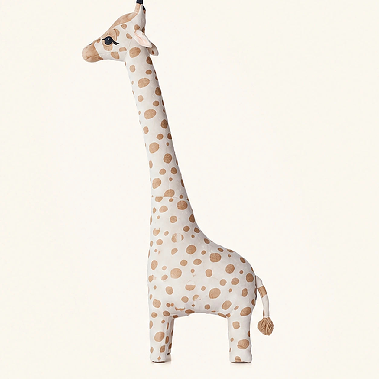 Peluche girafe simulation vue de profil