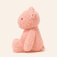 Peluche cochon rose vue de profil