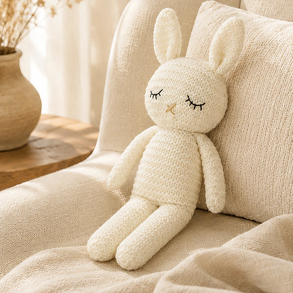 peluche lapin crochet mise en situation