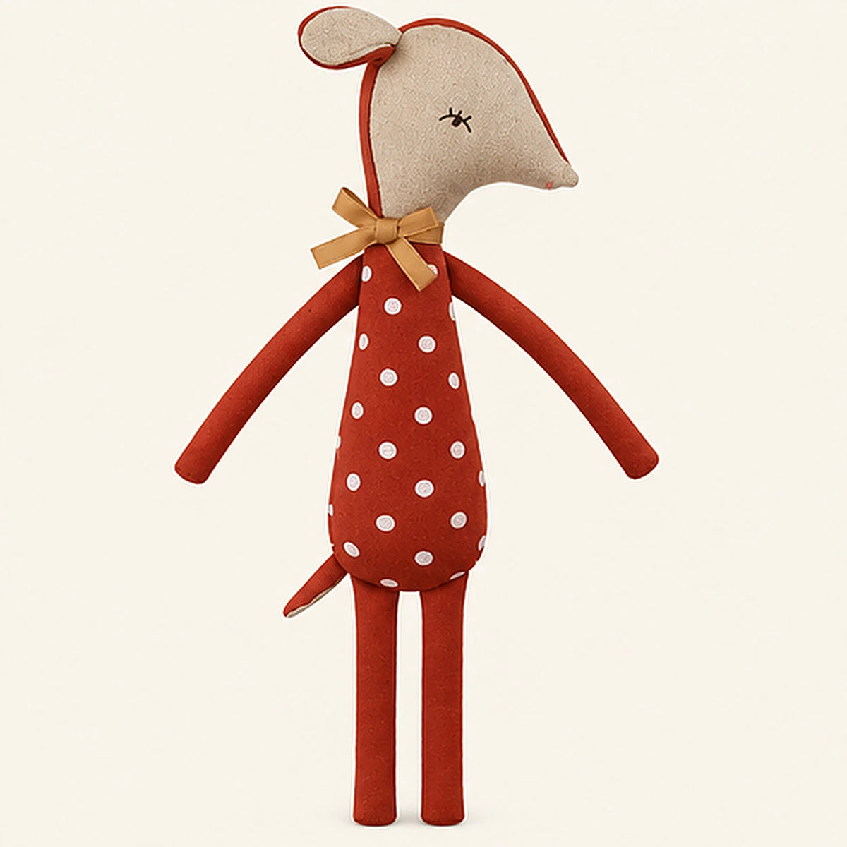 Poupee en coton au crochet vue de face