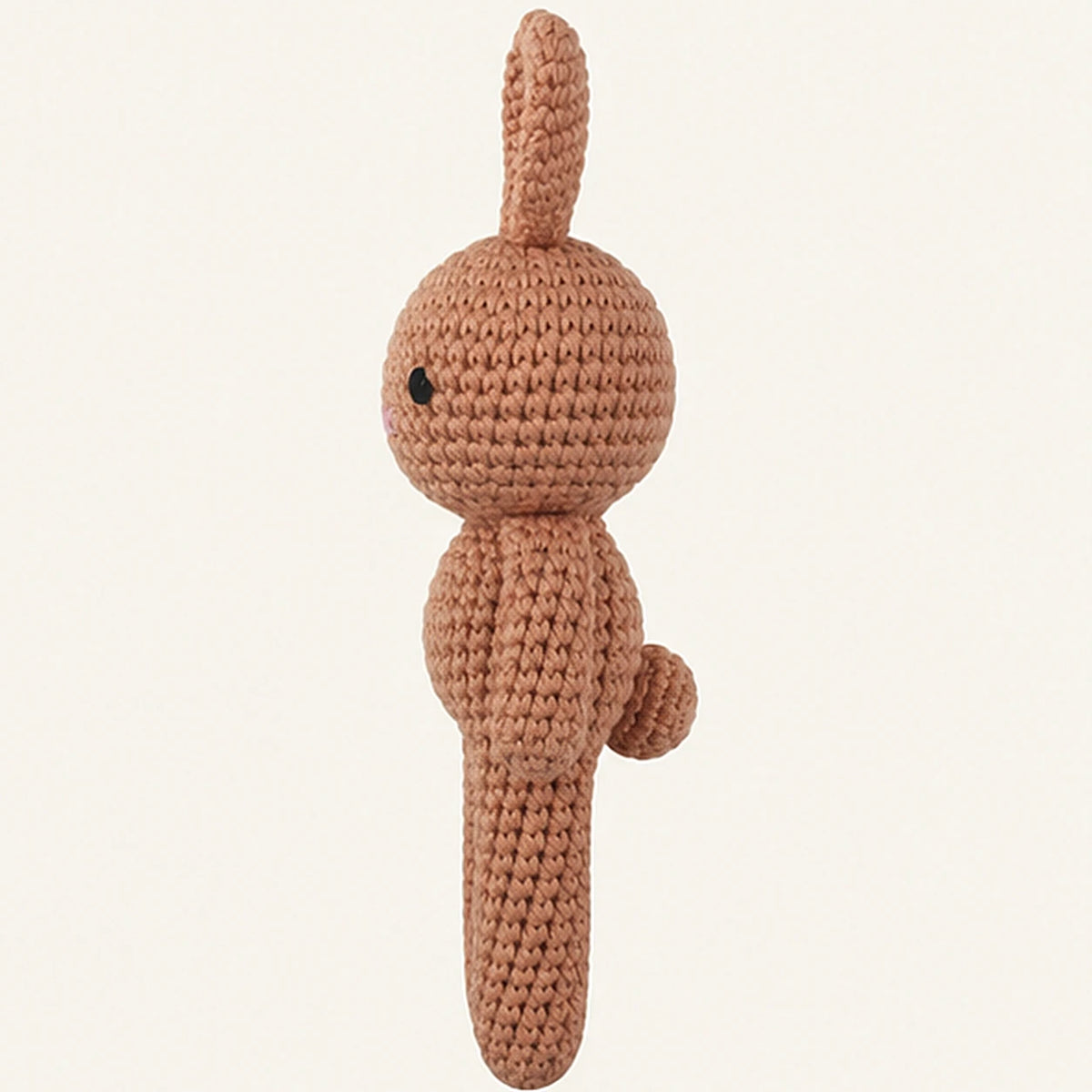 peluche lapin au crochet 19 cm dos