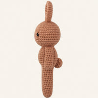 peluche lapin au crochet 19 cm dos