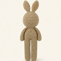 peluche lapin au crochet 19 cm dos