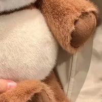 peluche coussin panda brun 45 cm - situation