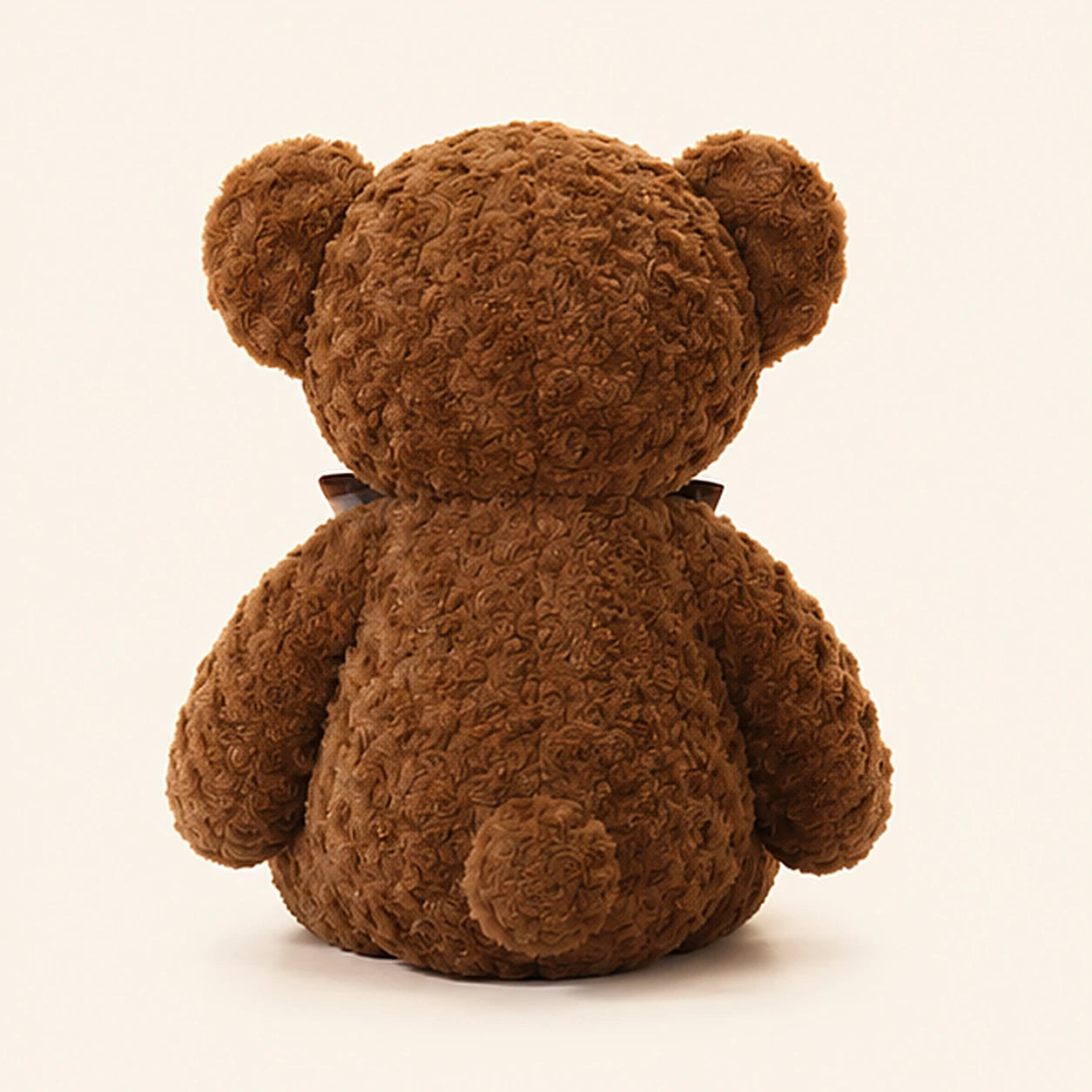 ours en peluche brun fonce 50 cm - dos