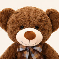 ours en peluche brun fonce 50 cm - detail