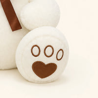 ours en peluche blanc 50 cm en situation