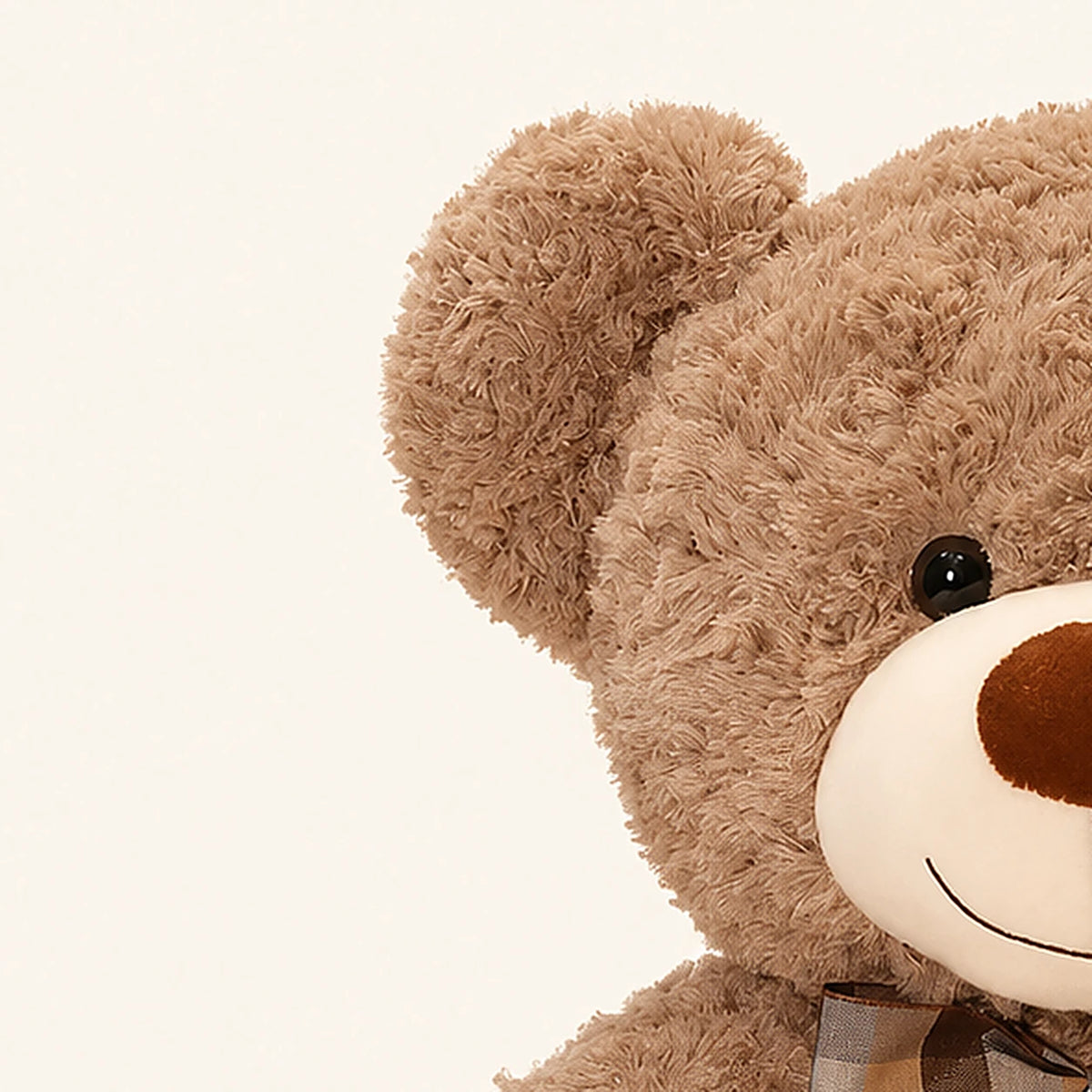 ours en peluche brun clair 50 cm vue de face