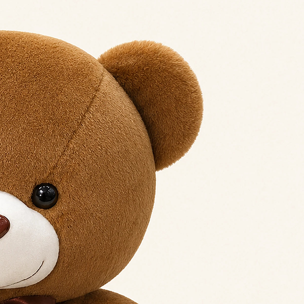 ours en peluche brun fonce 50 cm vue de dos