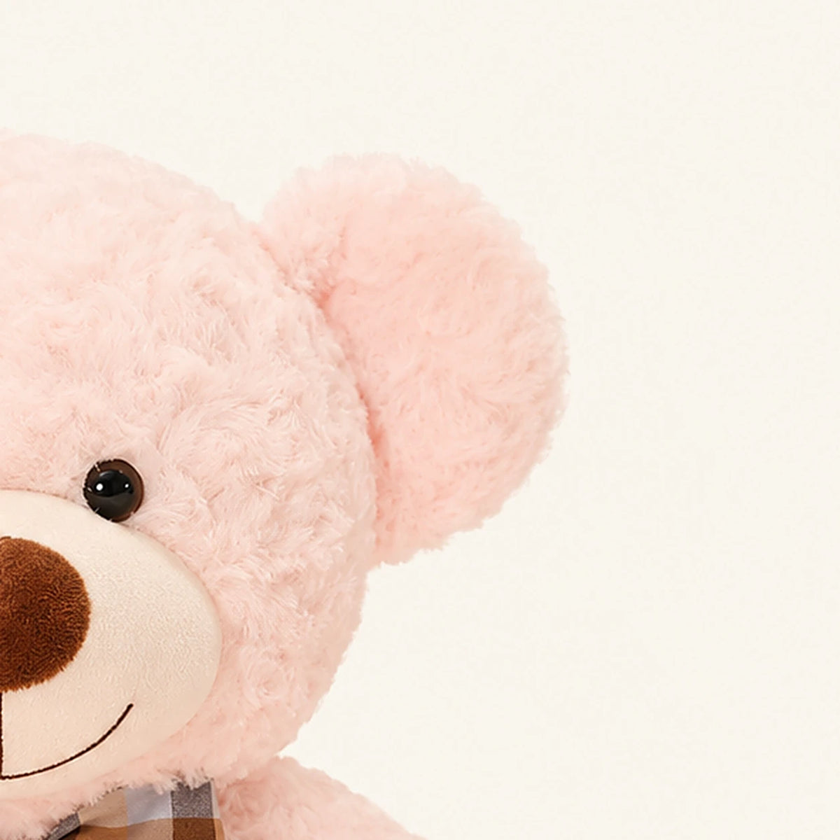 ours en peluche rose 50 cm vue de dos