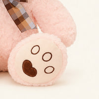 ours en peluche rose 50 cm en situation