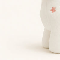 peluche licorne ailee bleue 25 cm gros plan