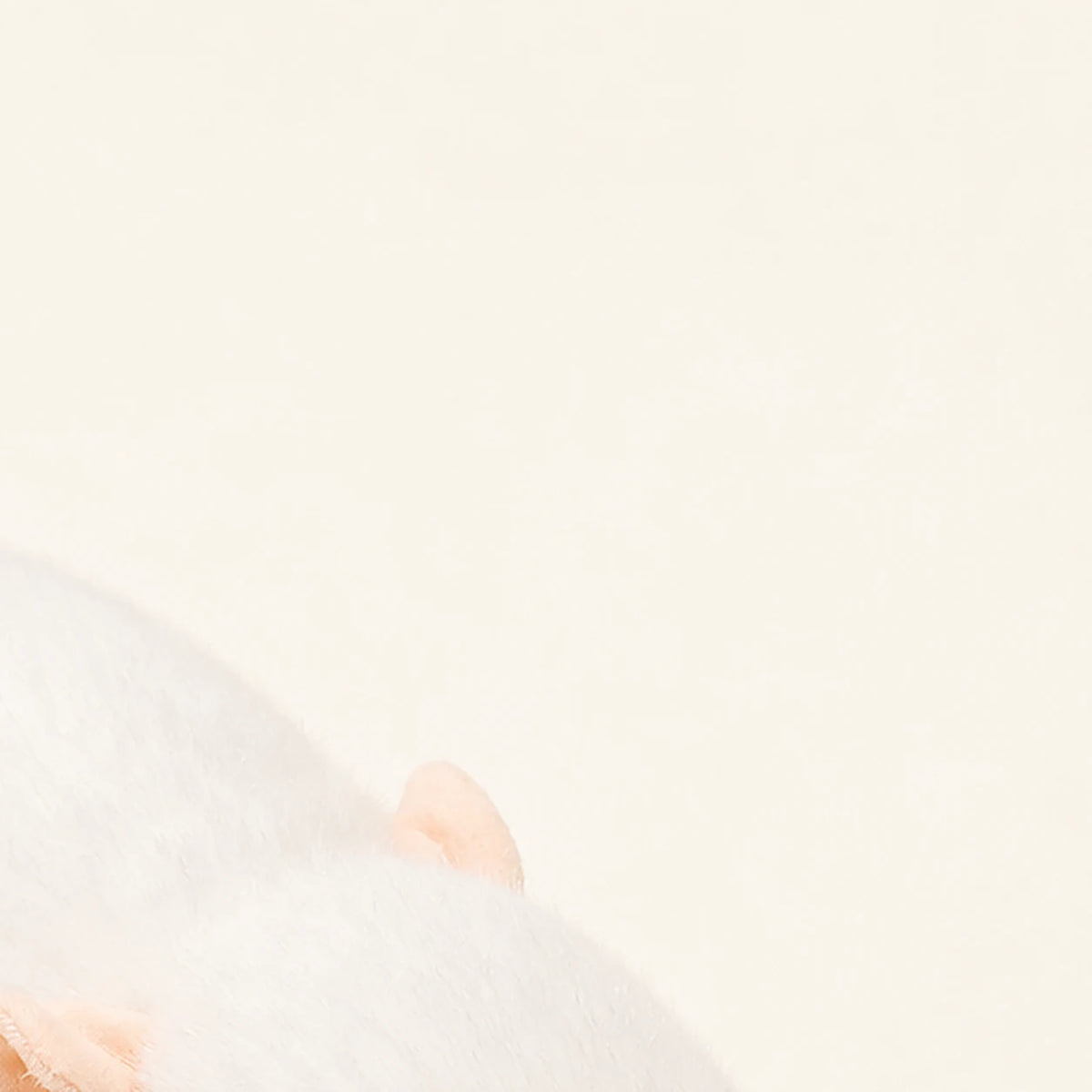 peluche souris realiste blanche 70 cm - dos