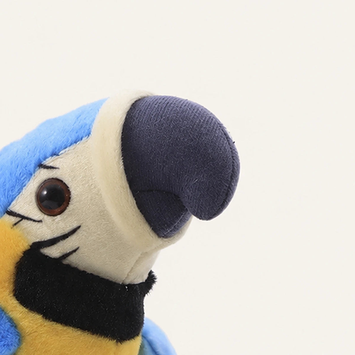 peluche perroquet ara bleu 20 cm - dos