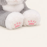 peluche chat gris realiste 53 cm - situation