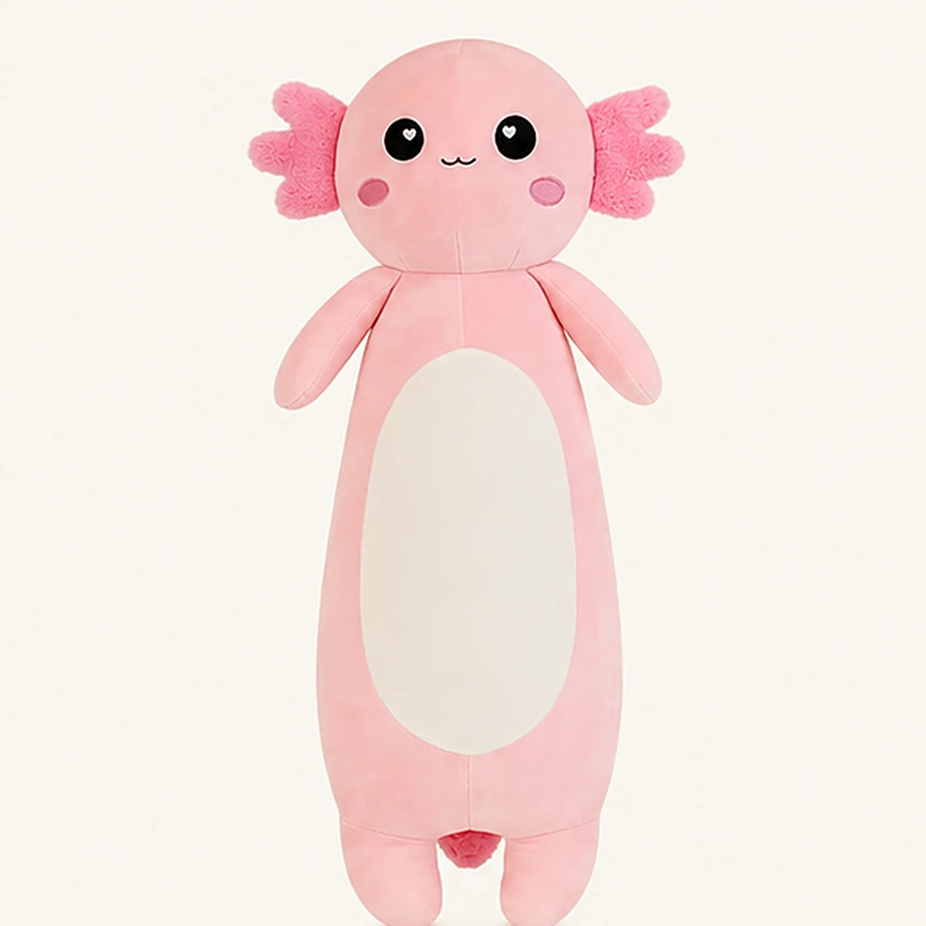 grande peluche axolotl rose face