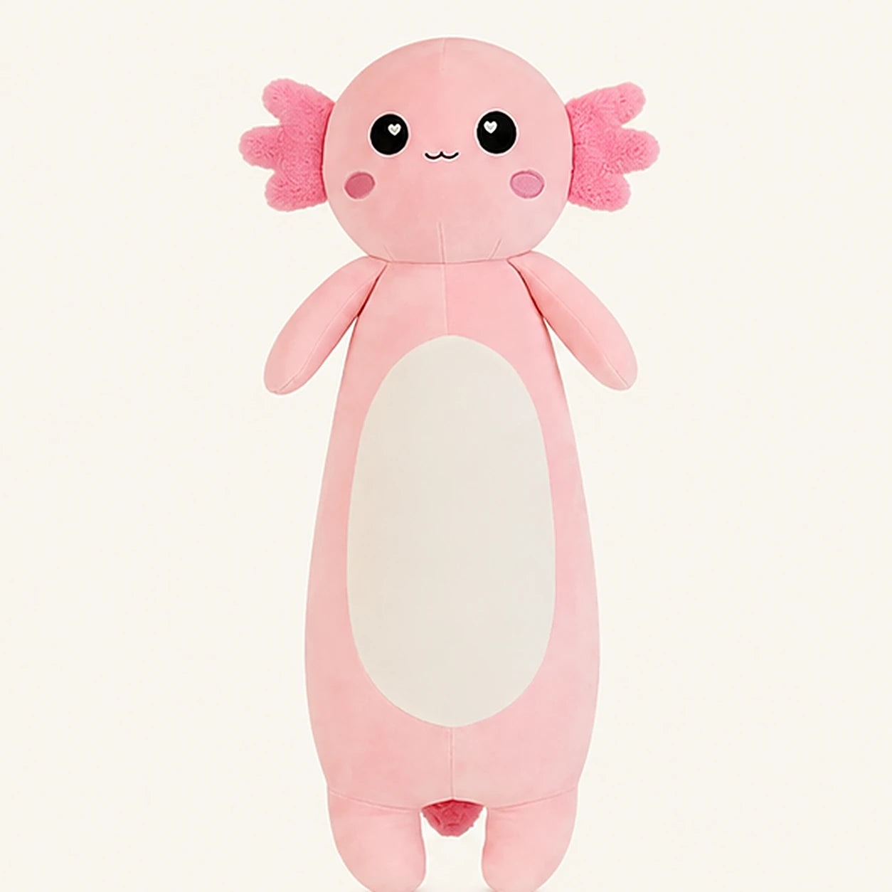 grande peluche axolotl rose face