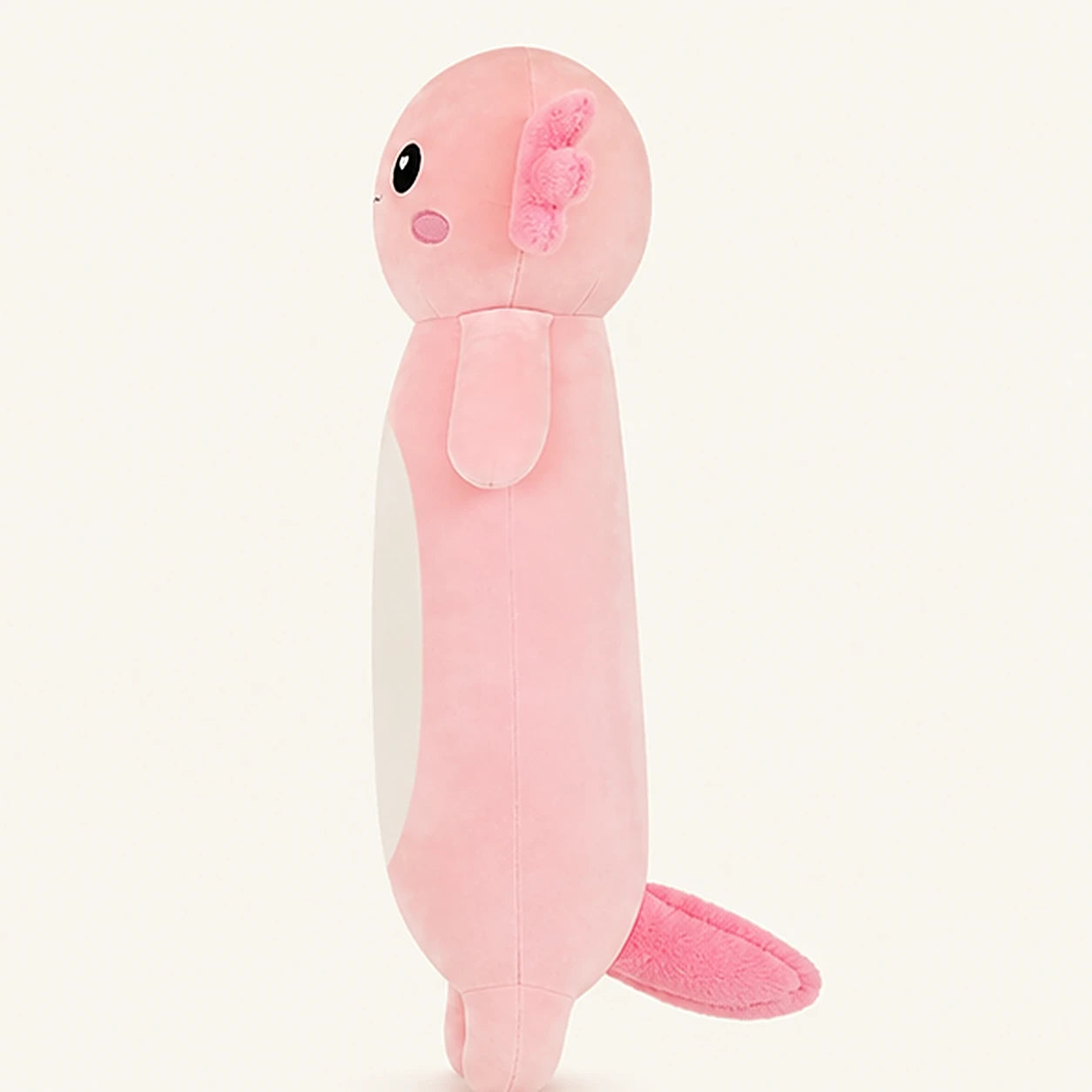 grande peluche axolotl rose dos