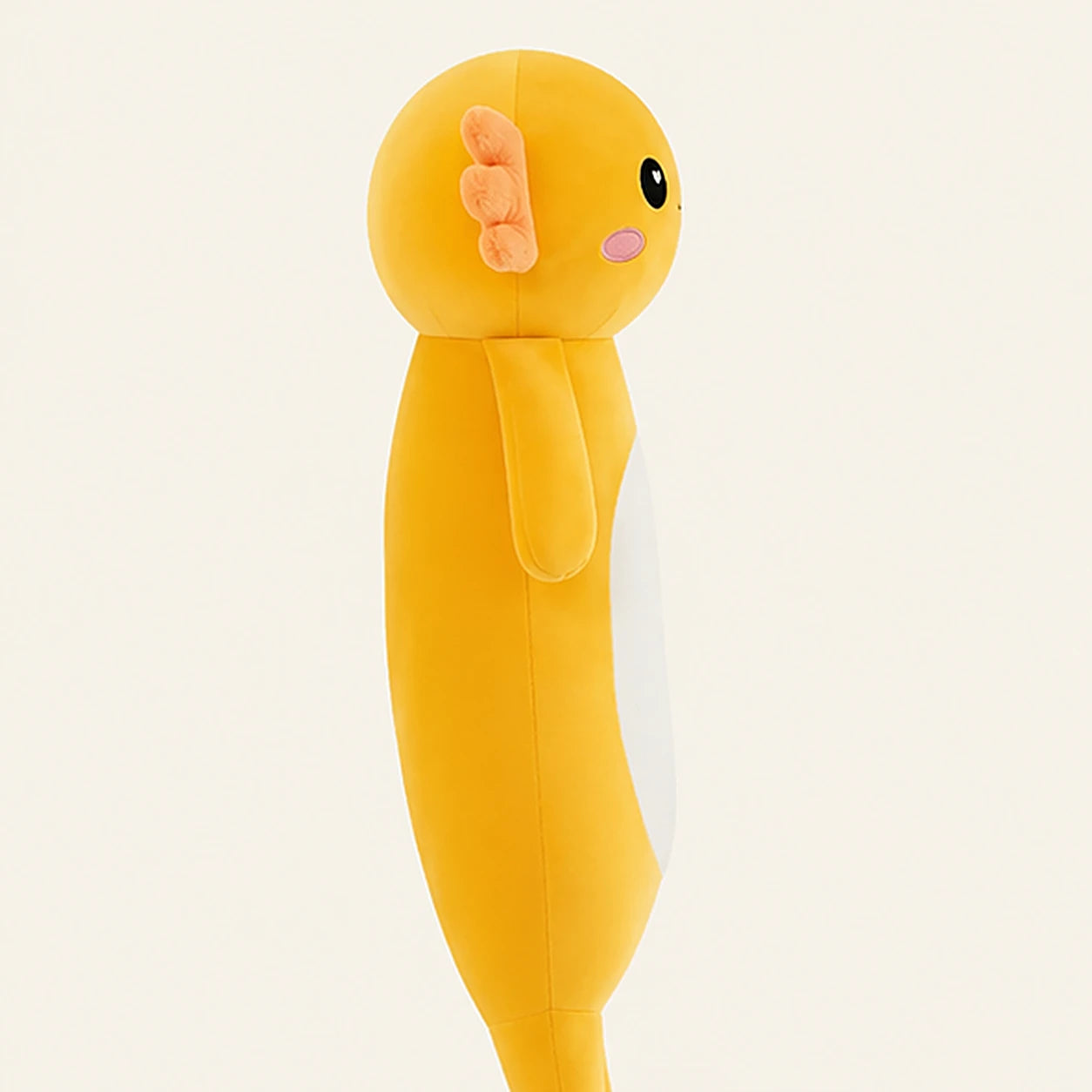 Peluche axolotl orange 85 cm vue de dos