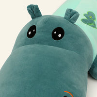 peluche hippopotame gros plan texture