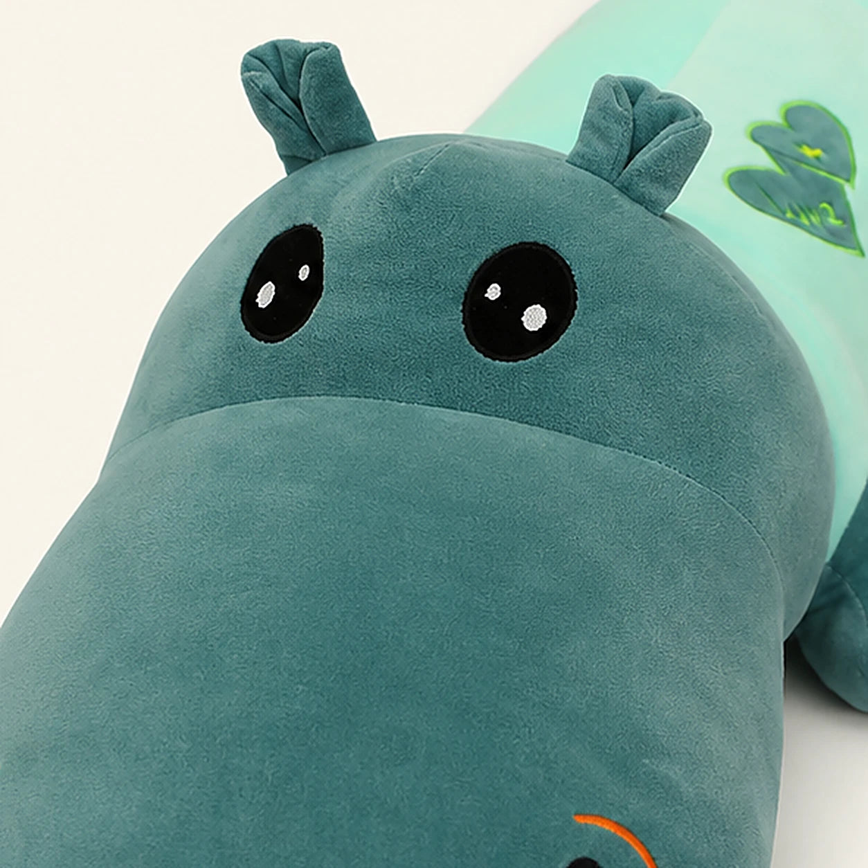 peluche hippopotame gros plan texture