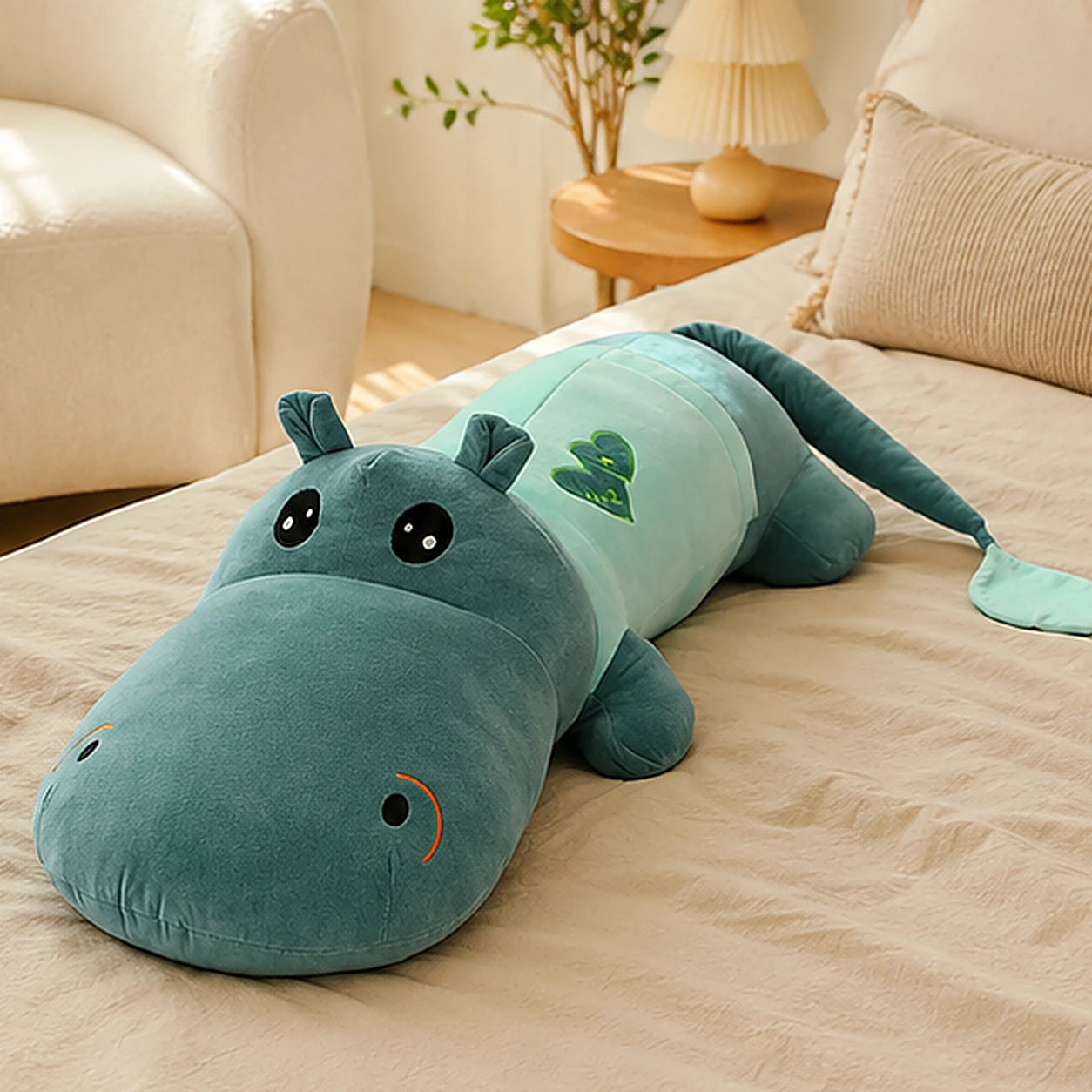 peluche hippopotame mise en situation