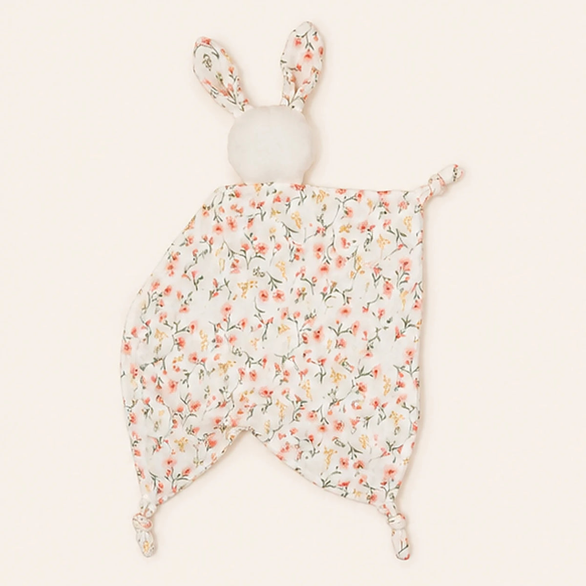 doudou lapin fleurs roses vue de dos