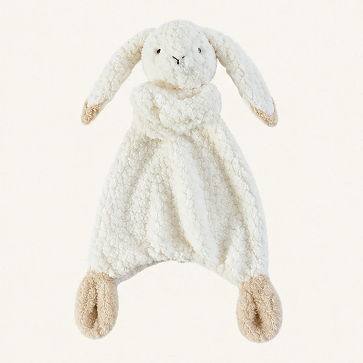 coffret doudou lapin beige couverture bebe vue de face