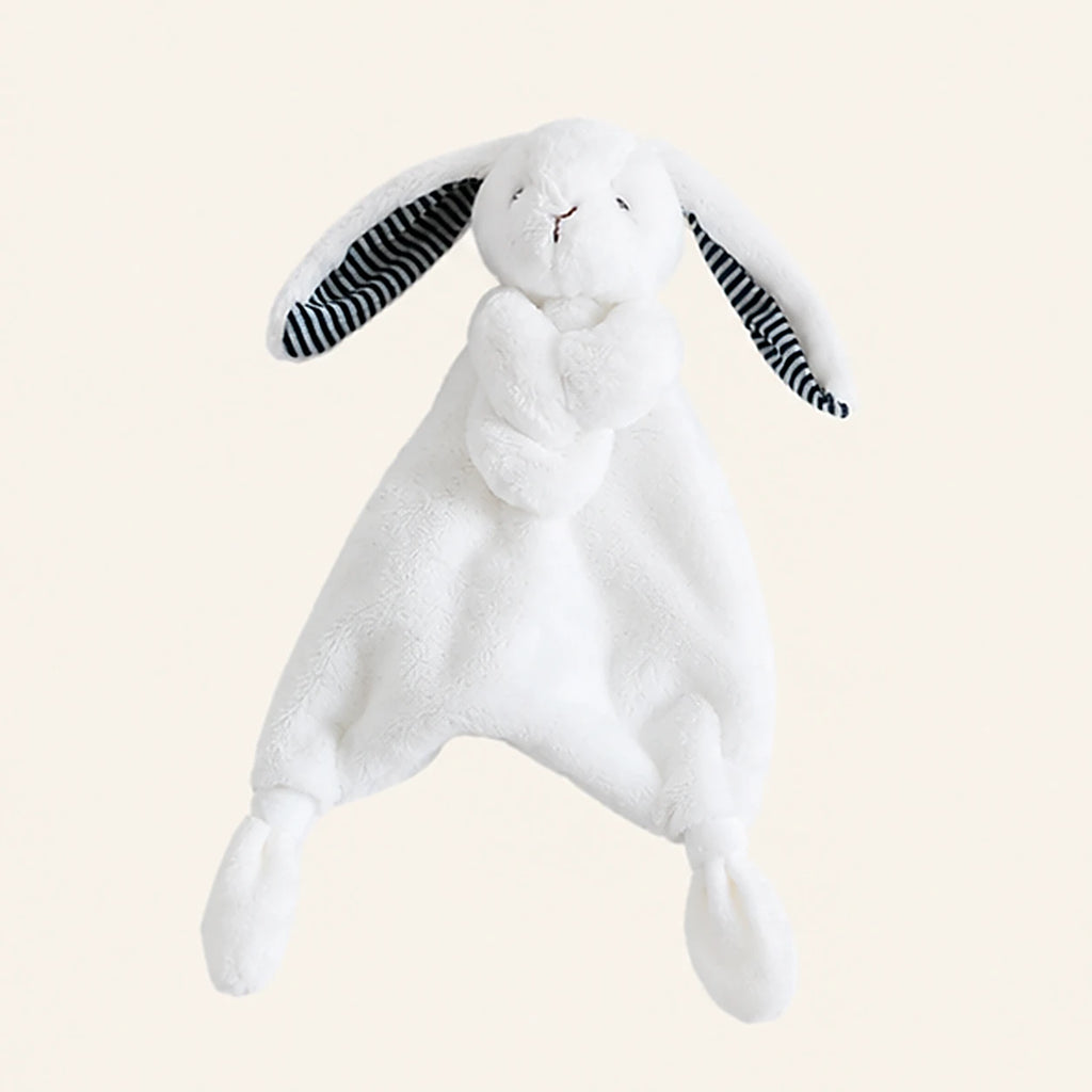 coffret doudou lapin blanc couverture bebe vue de face
